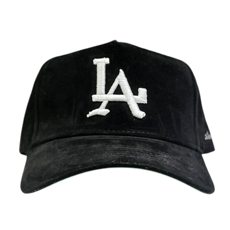 Studio 1999 LA Black Italic Suede Snapback Hat