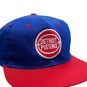 Vintage 90s NBA Detroit Pistons Plain Logo Snapback Hat