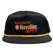 Vintage 90s Nascar Texaco Havoline Racing Black Snapback Hat