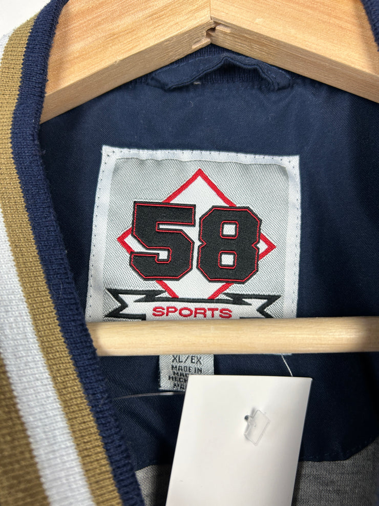 Vintage Notre Dame Irish Navy Pullover Windbreaker