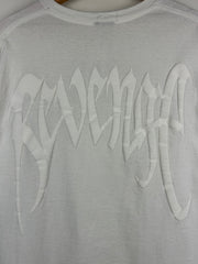 Revenge Tonal Dual Arch Logo White Tee