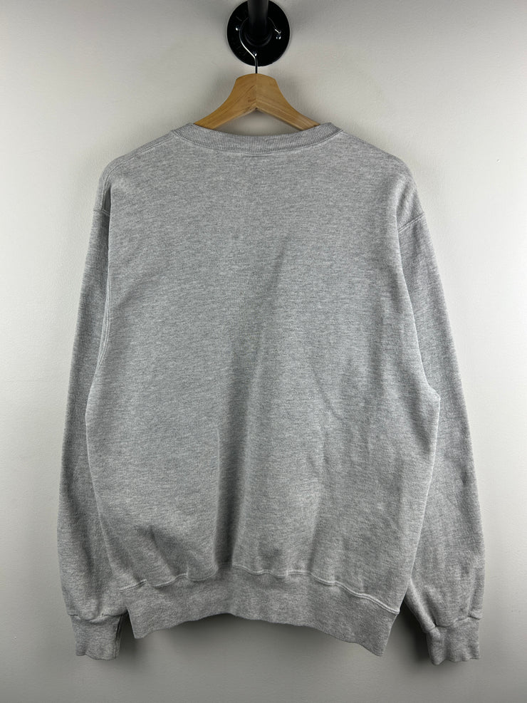 Vintage 90s Champion Iowa Embroidered Grey Crewneck