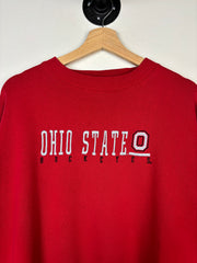 Vintage Starter Ohio State Buckeyes Embroidered Red Crewneck