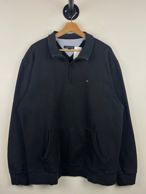 Vintage Tommy Hilfiger Black Quarter Zip Sweater