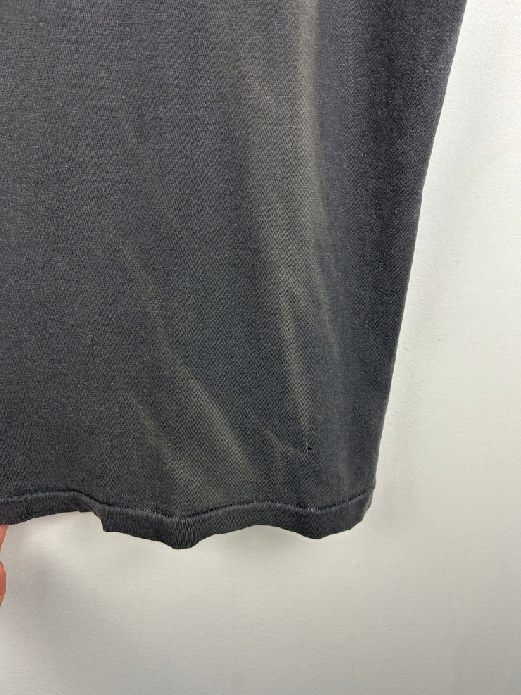 Vintage 70s Stanfields Barn Bash Police Black Pocket Tee