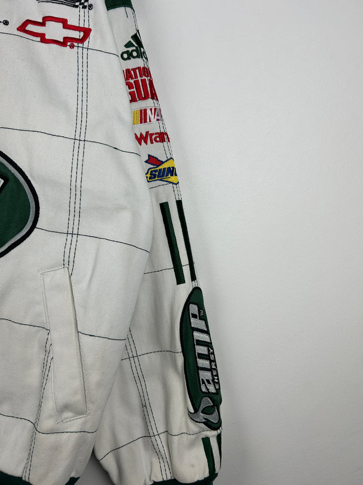 Vintage Nascar Chase Dale Jr AMP Energy White Racing Jacket