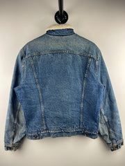 Vintage 80s Levis Sherpa Lined Blue Denim Jacket