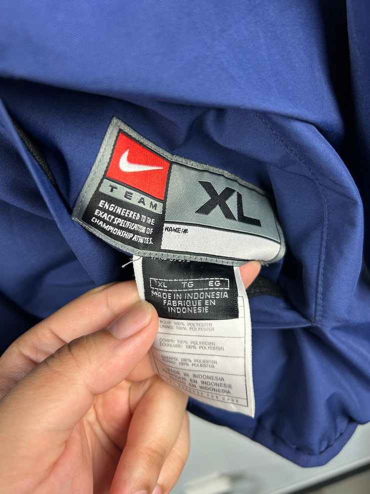 Vintage Nike USA Hockey Navy & Red Fleece Reversible Jacket