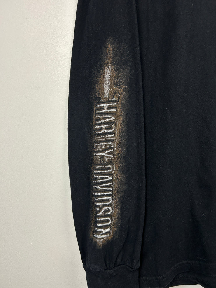 Vintage Harley Davidson Syracuse Road Black Long Sleeve