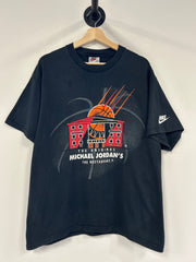 Vintage 90's Nike Michael Jordan Restaurant Black Tee