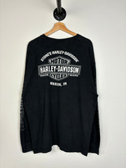 Vintage Harley Davidson Marion Black Long Sleeve