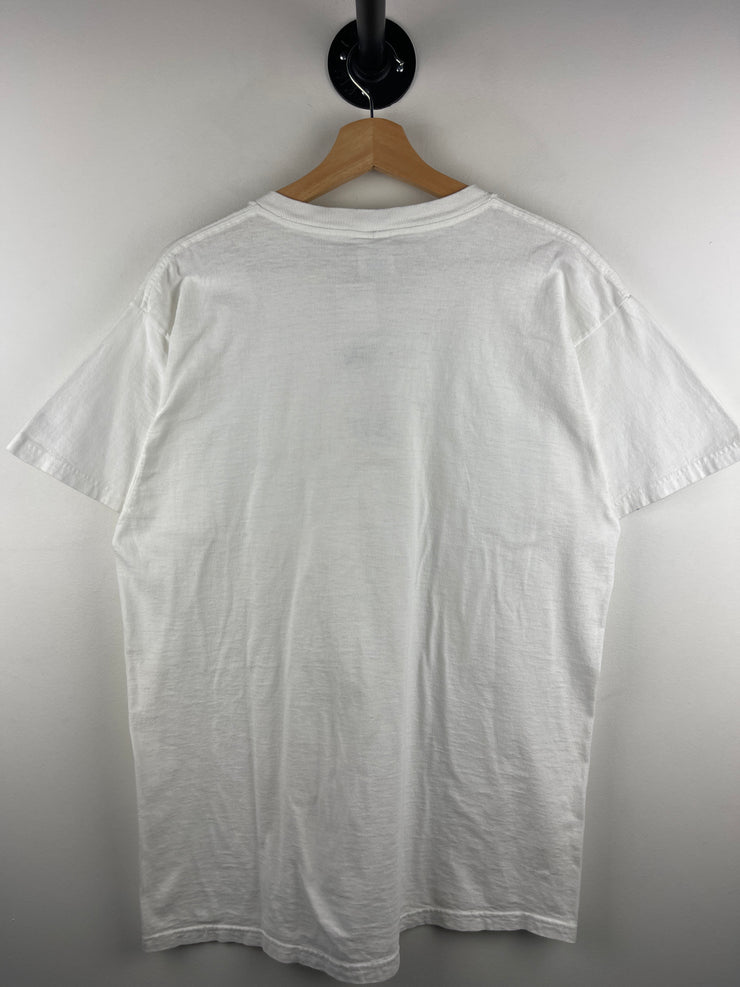 Vintage 90s Miller Lite Beer Its Miller Time White Tee