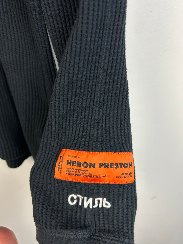 Heron Preston Black Thermal Long Sleeve