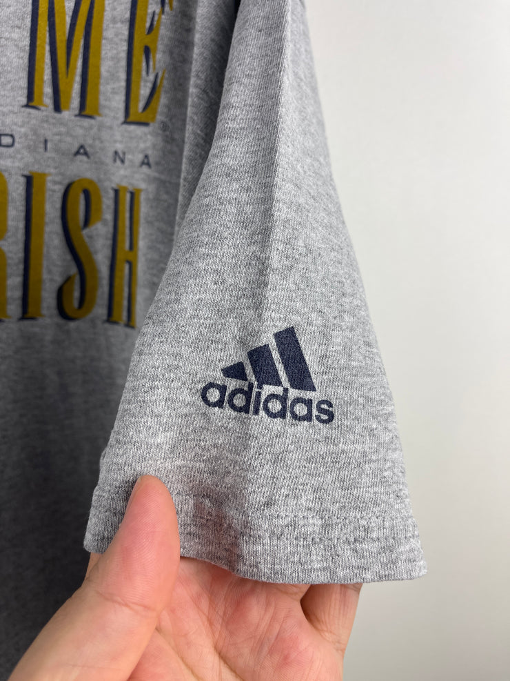 Vintage Adidas Notre Dame Fighting Irish Grey Tee