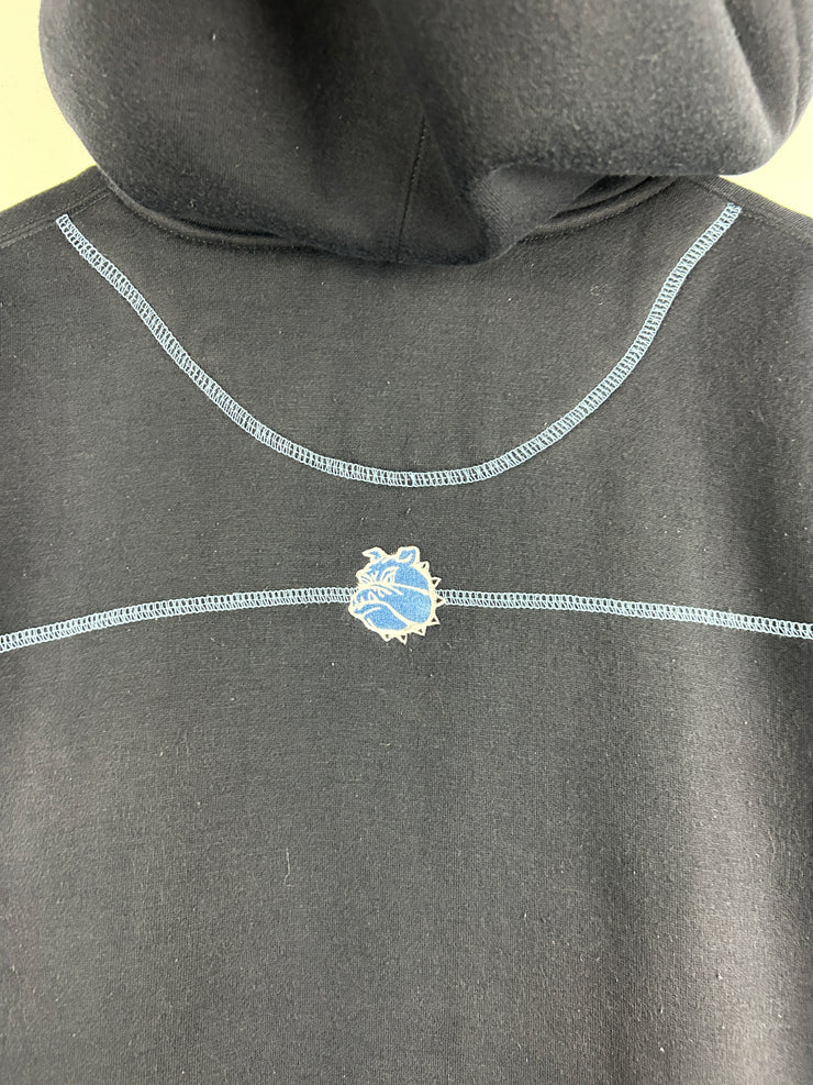 Vintage Y2K Exco Bulldog Black & Baby Blue Hoodie
