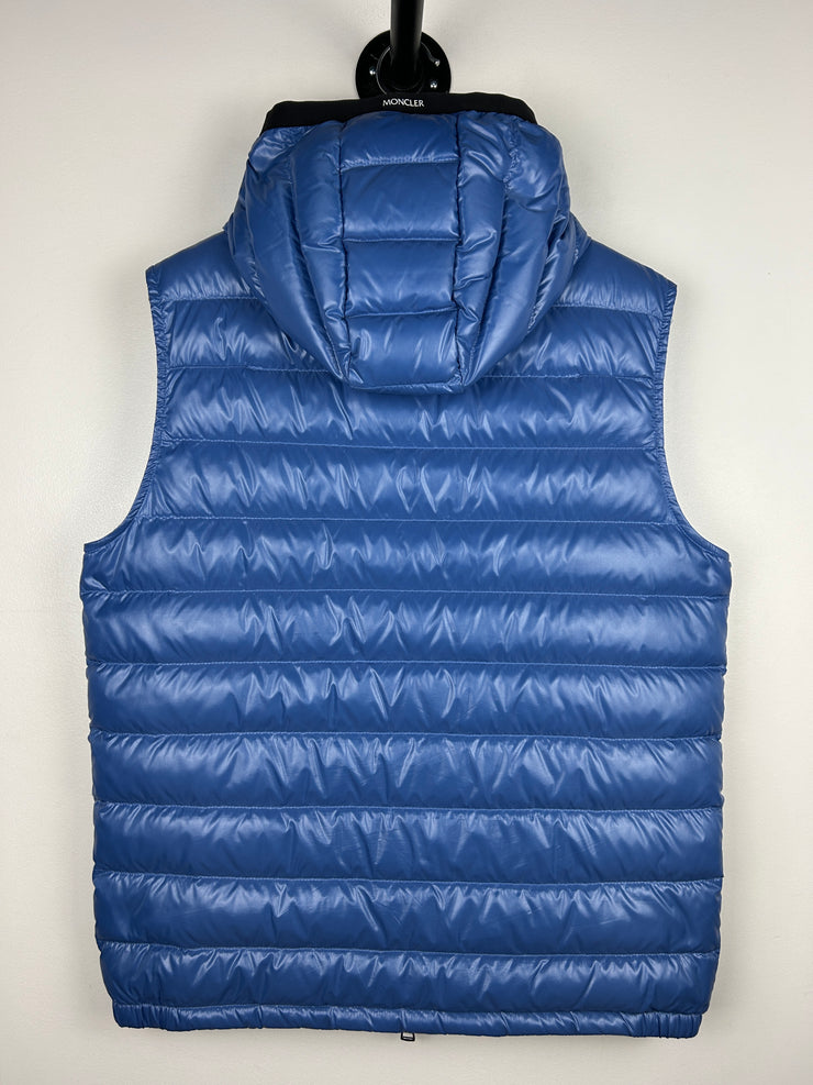 Moncler Ragot Gilet Down Filled Blue Puffer Vest