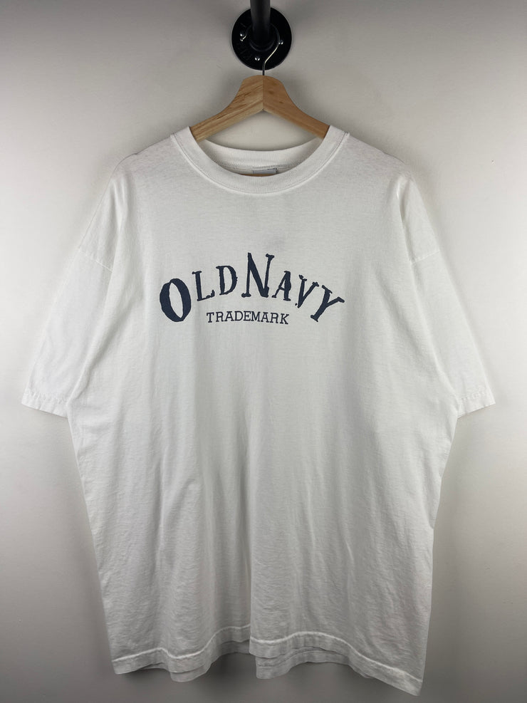 Vintage Old Navy Trademark White Tee