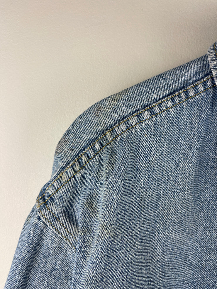 Vintage 90s Lee Blue Denim Trucker Jacket