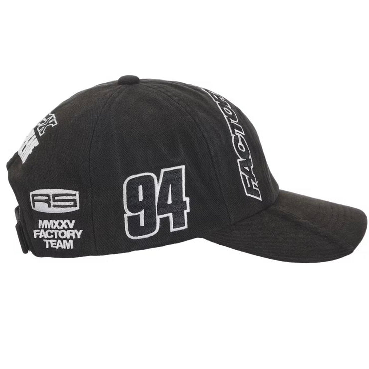 Supreme X Fox Racing FW25 6 Panel Black Strapback Hat