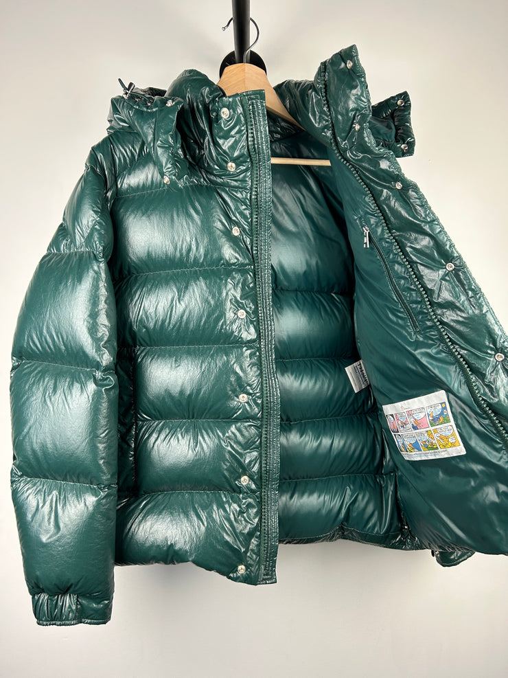 Moncler FW22 Maya 70th Anniversary Special Edition Forest Green Short Down Puffer Jacket
