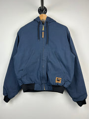 Vintage Berne Navy Hooded Work Jacket