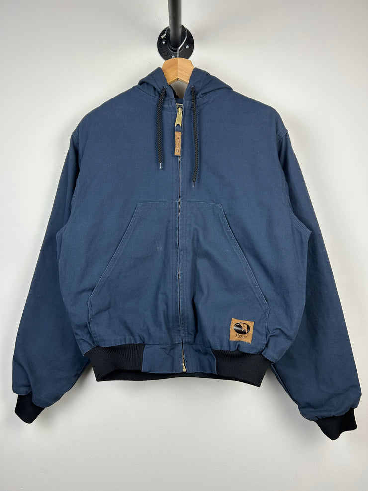 Vintage Berne Navy Hooded Work Jacket