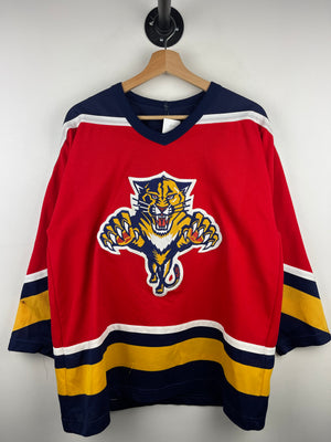 Vintage 90s NHL CCM Florida Panthers Red Hockey Jersey