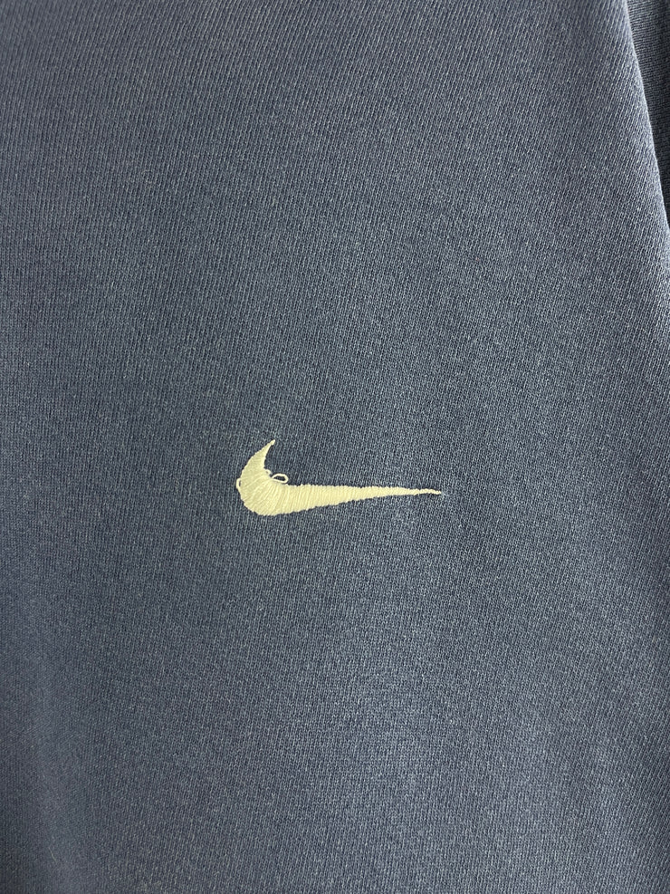 Vintage 90s Nike Mini Swoosh Navy Crewneck