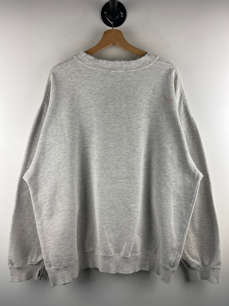 Vintage 90s Fila Biella Italy Embroidered Grey Crewneck