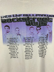Vintage 90s Backstreet Boys Into The Millennium Tour White Tee