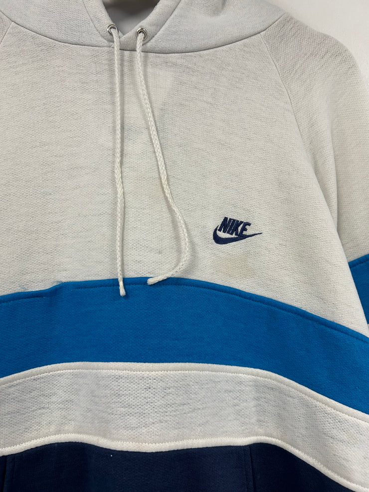 Vintage 80’s Nike Swoosh Blue & White Hoodie