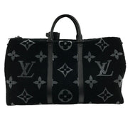 Louis Vuitton Multi Pocket Keep-All 50 Bandouliere Monogram Tuffetage Black Duffle Bag