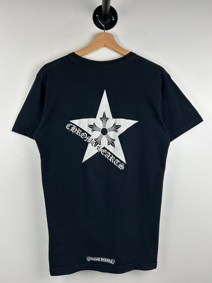 Chrome Hearts Star Cross Black Tee
