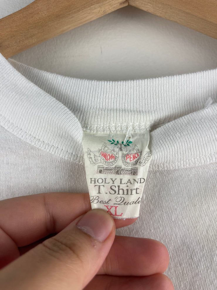 Vintage 90s Hard Rock Café Jerusalem White Tee