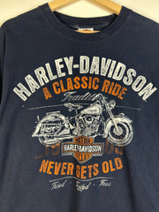 Vintage Harley Davidson Seoul Navy Long Sleeve