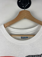 Vintage 90s Sex Pistols Sid Vicious Dead Newspaper White Tee