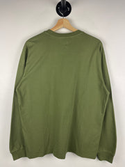 Supreme SS25 Small Box Logo Washed Olive Long Sleeve