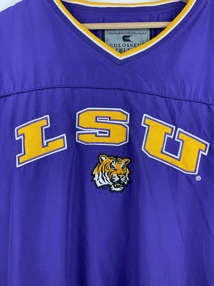 Vintage Colosseum Athletics LSU Tigers Purple Pullover Windbreaker