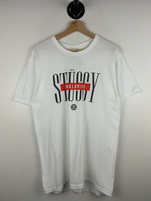 Stussy Worldwide White Tee