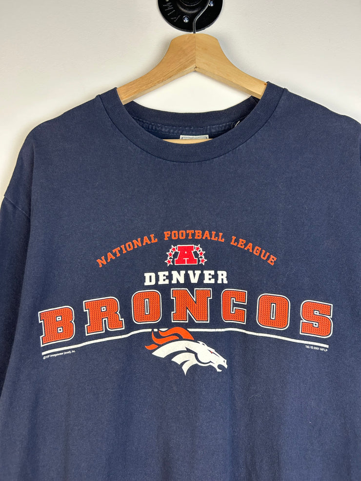 Vintage 2001 Denver Broncos Navy Tee