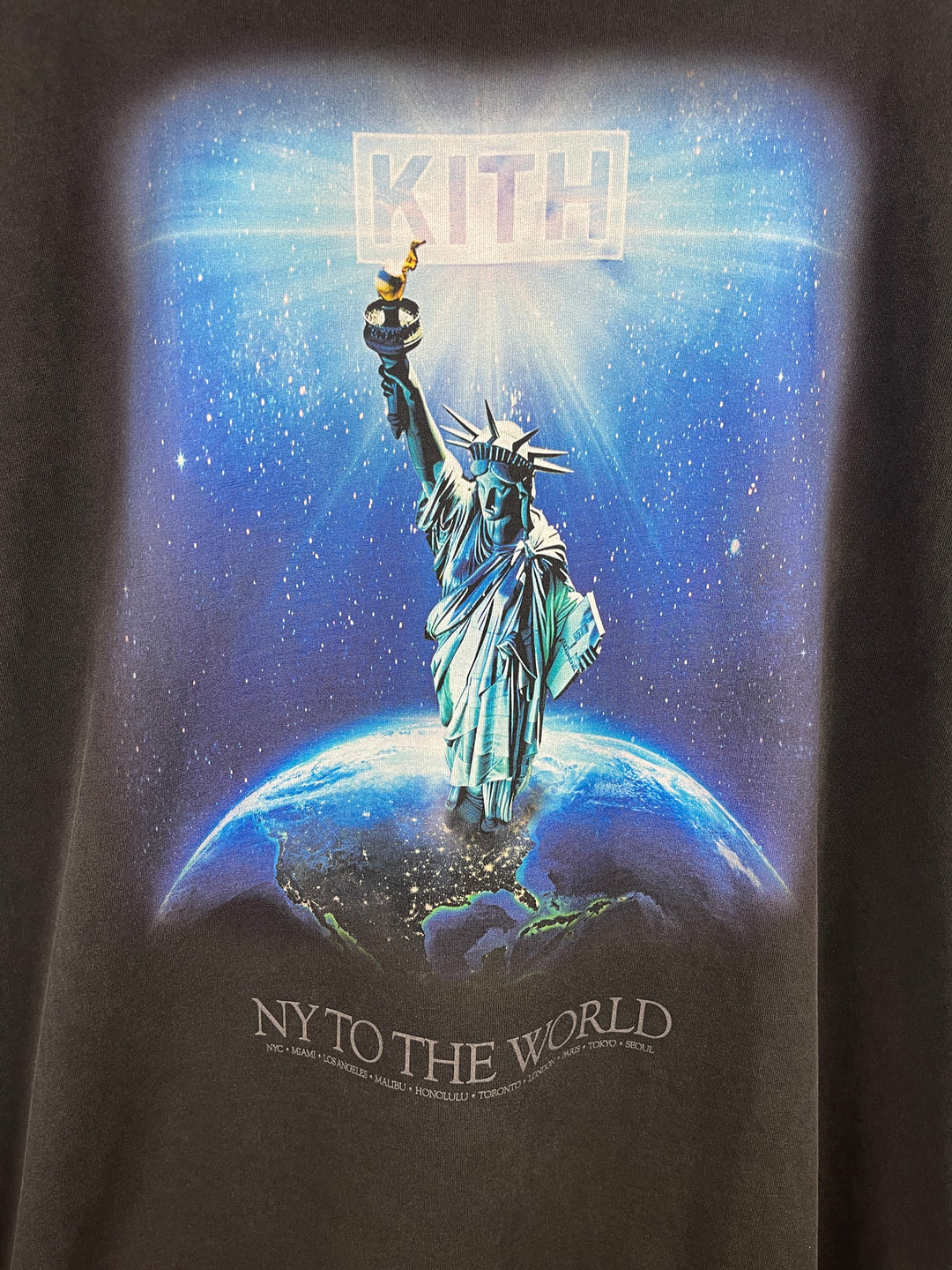 Kith NY To The Worldwide Black Tee – Vintage Meets Hype