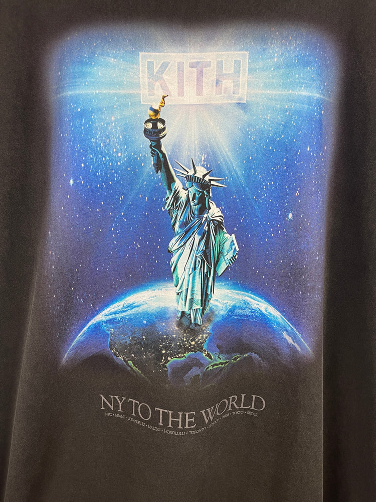Kith NY To The Worldwide Black Tee – Vintage Meets Hype