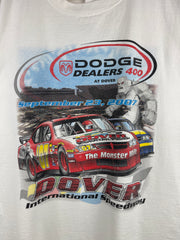 Vintage Nascar Dodge Dover International Speedway White Tee