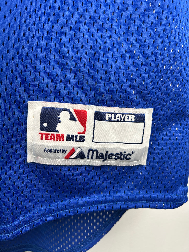 Vintage MLB Majestic Los Angeles Dodgers Blue Mesh Baseball Jersey