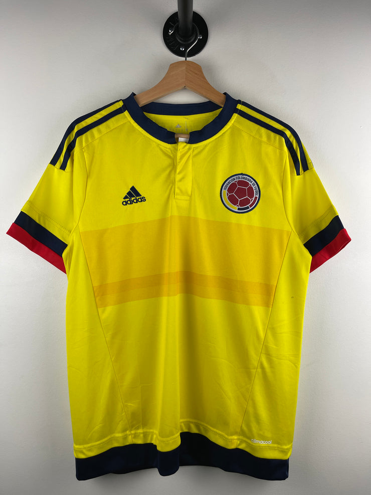 Adidas 2015 Columbia Home Yellow Soccer Jersey