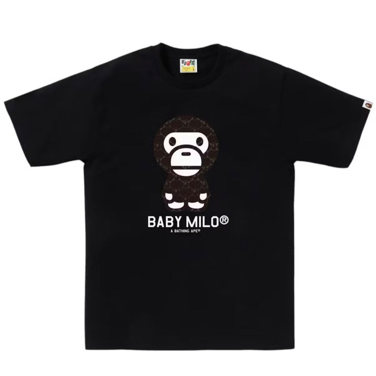 Bape Baby Milo Monogram Black Tee