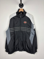 Vintage NFL Reebok San Francisco 49ers Black Windbreaker