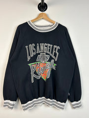 Vintage 90's NHL Bulletin Los Angeles Kings Black Crewneck