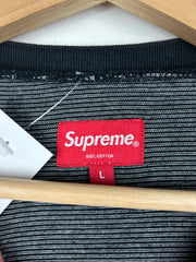 Supreme Micro Stripe Classic Logo Long Sleeve