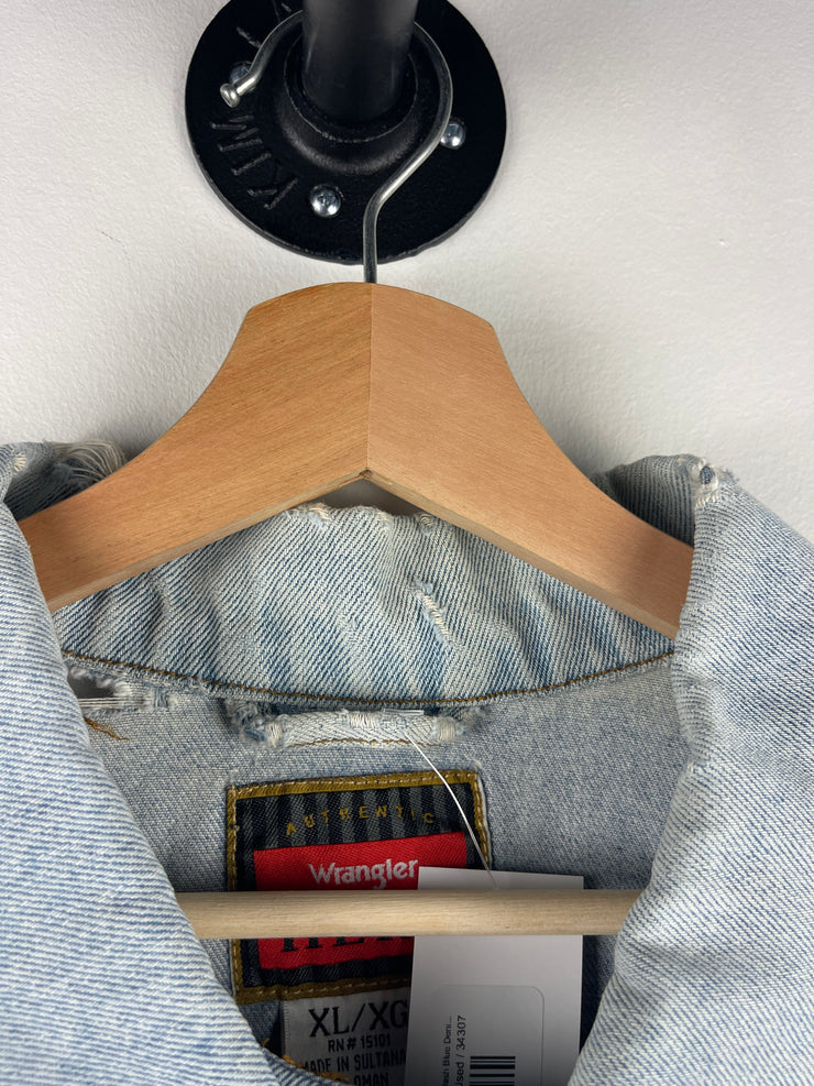 Vintage Wrangler Hero Light Wash Blue Denim Jacket